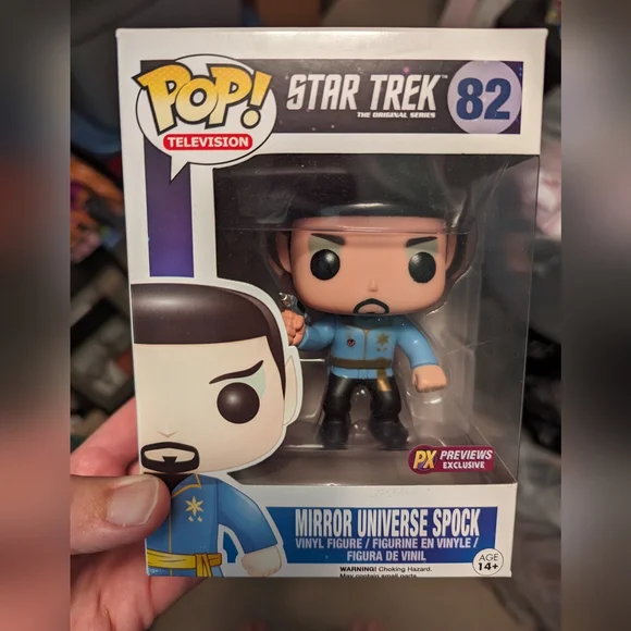 Funko Pop Star Trek Mirror Universe Spock #82 PX previews exclusive - Picture 1 of 8